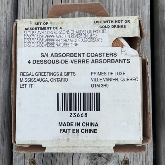 NATURESTONE Coasters Absorbent (Set of 4) Puppies - Picture 7 of 8